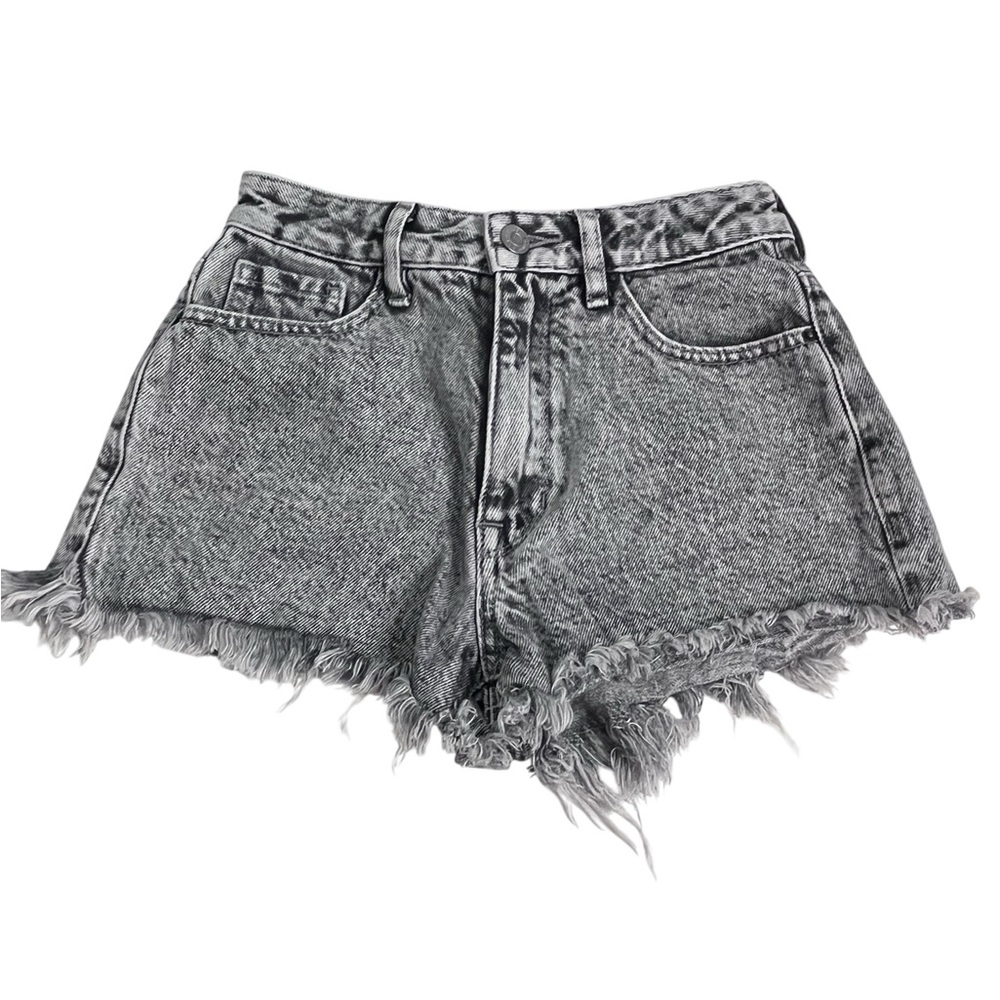 PacSun High-Rise Festival Cutoff Shorts – Size 23 Stone Wash Black
